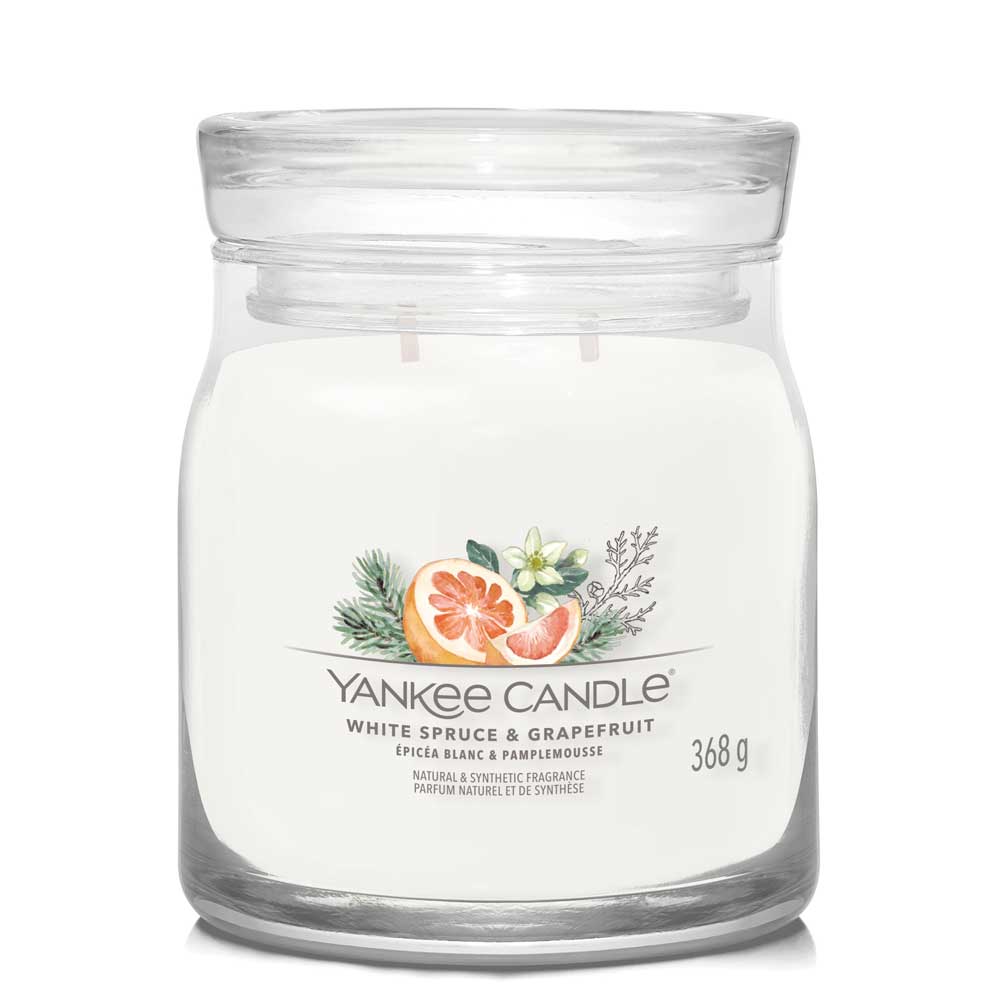 CANDELA GIARA MEDIA WHITE SPRUCE & GRAPEFRUIT