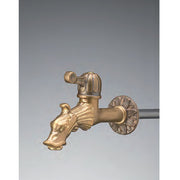 RUBINETTO IN OTTONE A DRAGHETTO 16CM