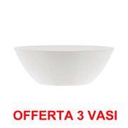 OFFERTA 3 VASO BRUSSELS DIAMOND OVAL 36CM WHITE