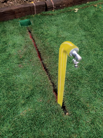 FONTANA ARANCIONE PIANTABILE NEL TERRENO H110CM