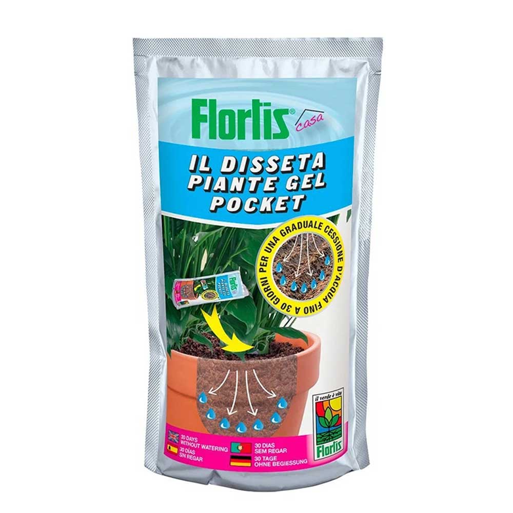 DISSETA PIANTE GEL POCKET 220ML PER IRRIGAZIONE DAI 20 AI 30 GIORNI