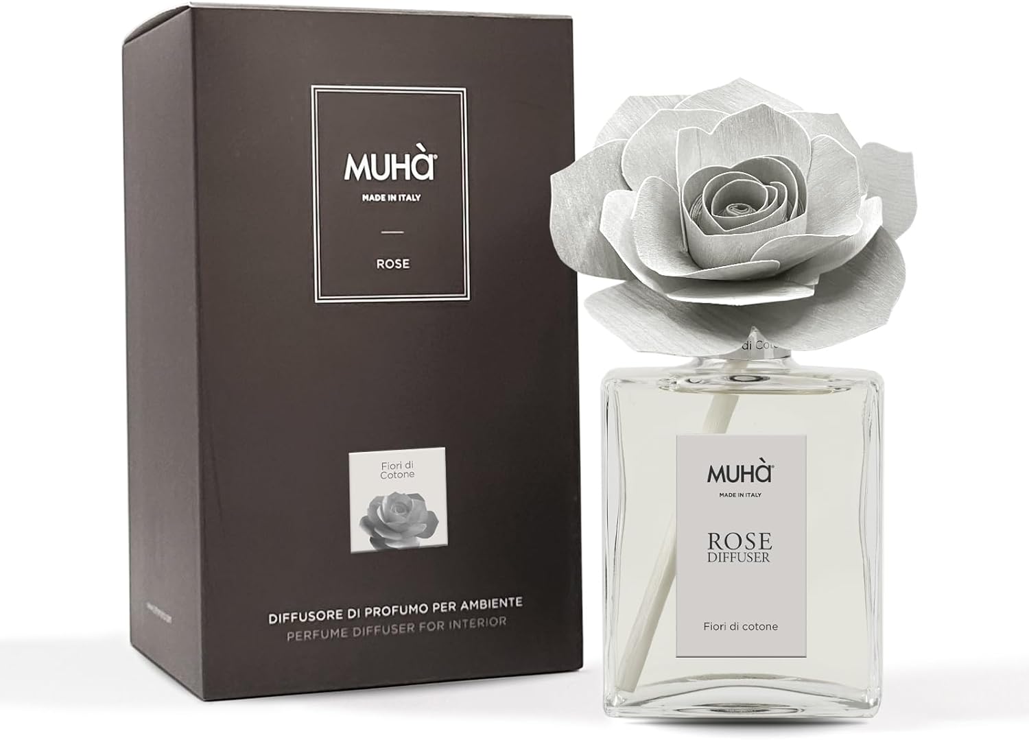 PROFUMATORE D'AMBIENTE ROSA DIFFUSER FIORI DI COTONE 200 ML