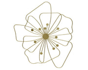 FIORE APPENDIBILE IN METALLO COLOR ORO 38X42CM