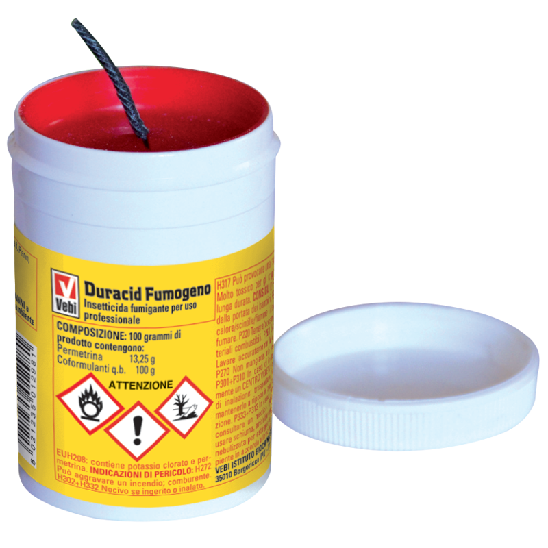 DURACID FUMOGENO INSETTICIDA BARATTOLO DA 3,5GR