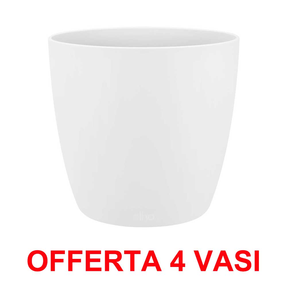 OFFERTA 4 VASO BRUSSELS ROUND 25CM WHITE