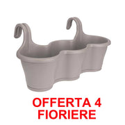 OFFERTA 4 FIORIERA CORSICA EASY HANGER TRIO TAUPE