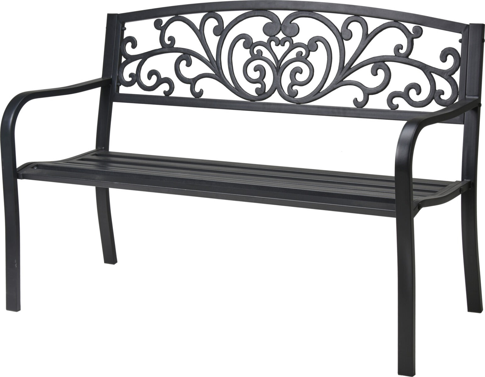 PANCHINA DA GIARDINO IN METALLO 127X60CM