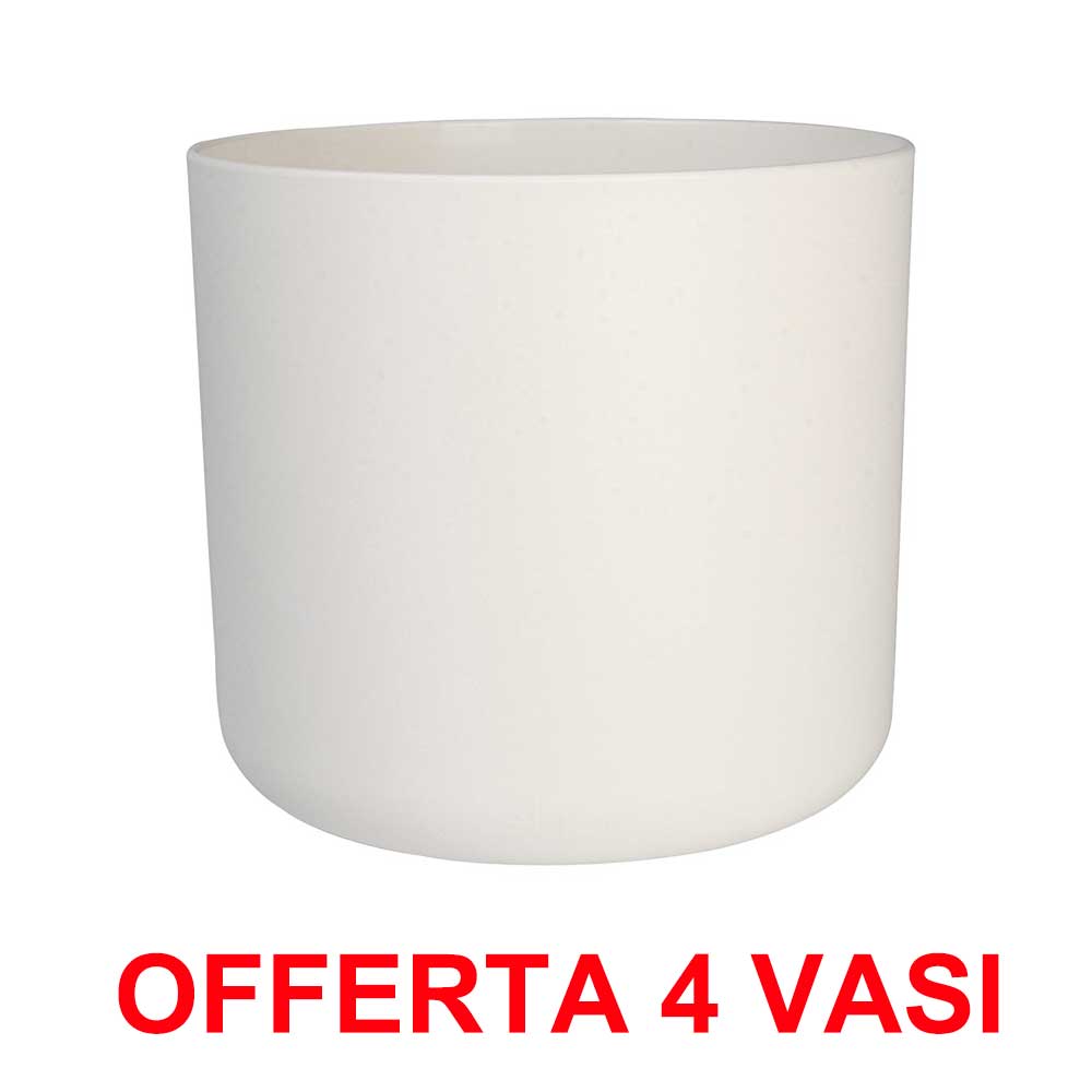 OFFERTA 4 VASO B.FOR SOFT ROUND 30CM BIANCO