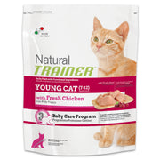 NATURAL TRAINER SACCO CROCCHETTE GATTO YOUNG NATURAL 300 GR POLLO FRESCO