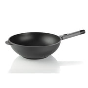 PENTOLA WOK/SALTAPASTA 32CM CON MANICO REMOVIBILE