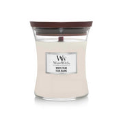 CANDELA CLESSIDRA MEDIA MEDIUM JAR WHITE TEAK
