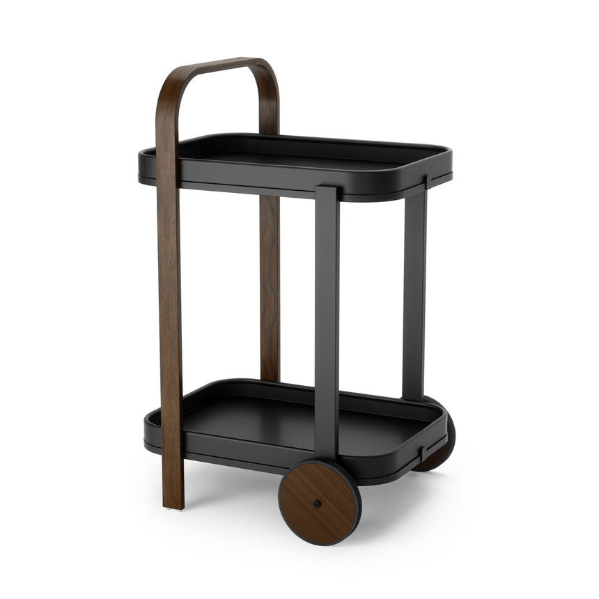 Carrello bar e portaoggetti 53x44x80cm Nero-noce UMBRA