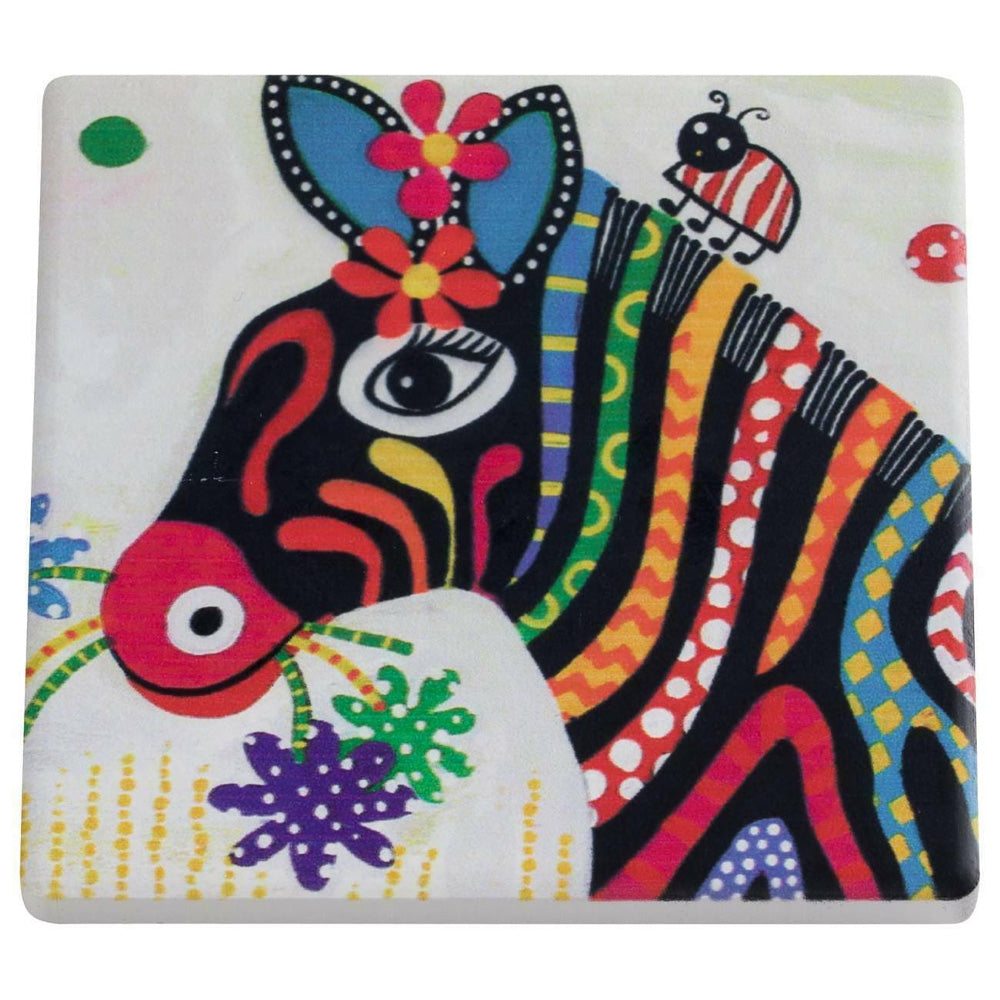 SOTTOBICCHIERE SMILE STYLE ZEBRA 9CM