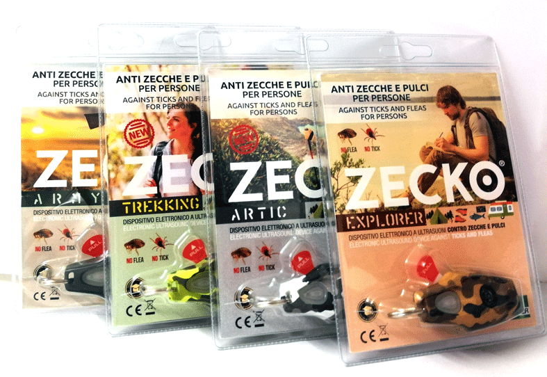 ZECKO DISPOSITIVO ANTI ZECCHE E PULCI PER PERSONE COLORE A SCELTA